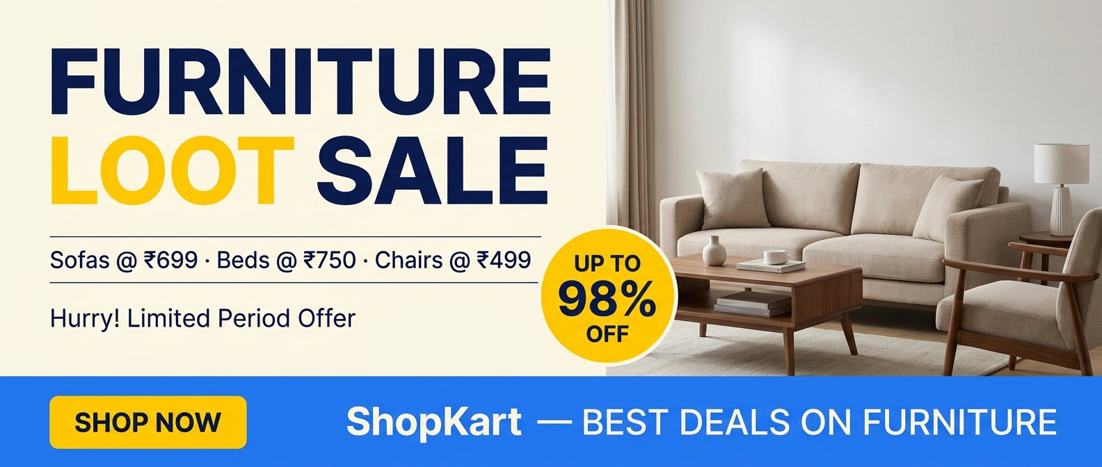 Furniture Loot Sale — Up to 98% Off — Shop Now